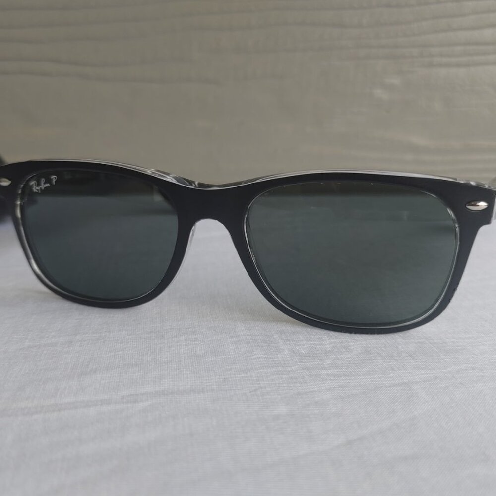 Ray-Ban Limited Edition New Wayfarer Classic - Black/Clear Frames w/Green Lenses
